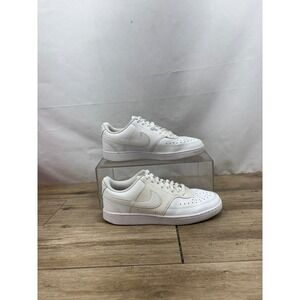 Nike Court Vision Low‎ Sneakers White Leather Casual Shoes Women's
